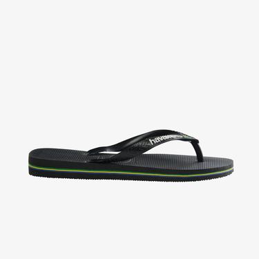  Havaianas Brasil Logo Erkek Siyah Terlik