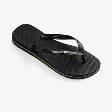  Havaianas Brasil Logo Erkek Siyah Terlik