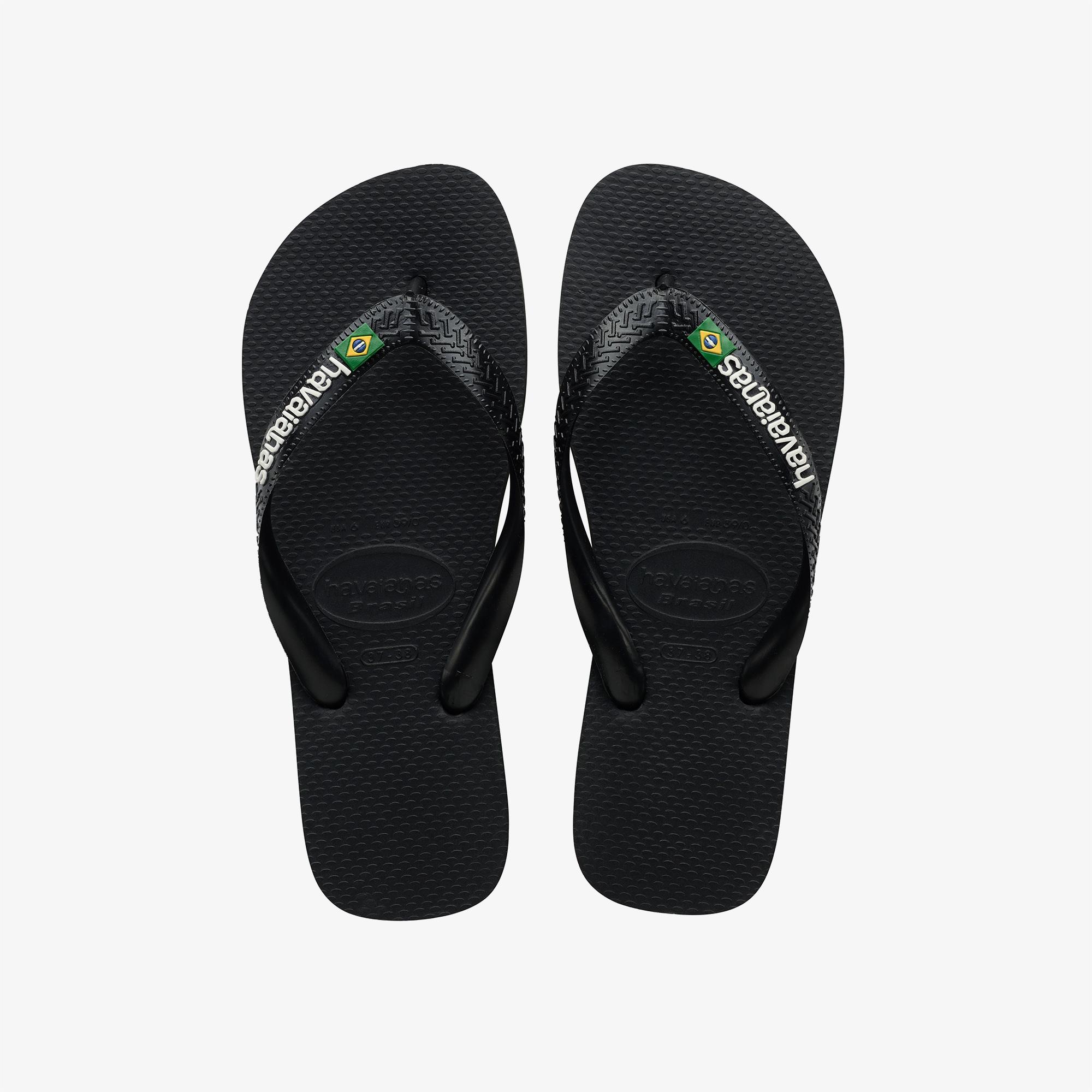 Havaianas Brasil Logo Erkek Siyah Terlik