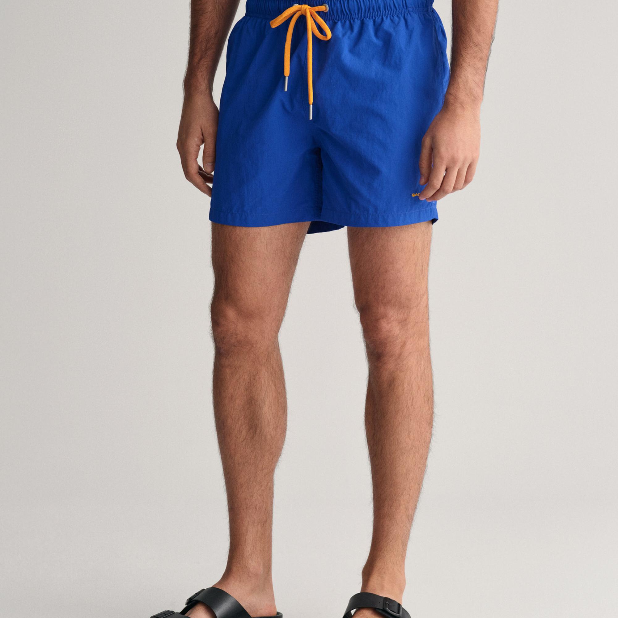 GANT Erkek Mavi Regular Fit Mayo Şort