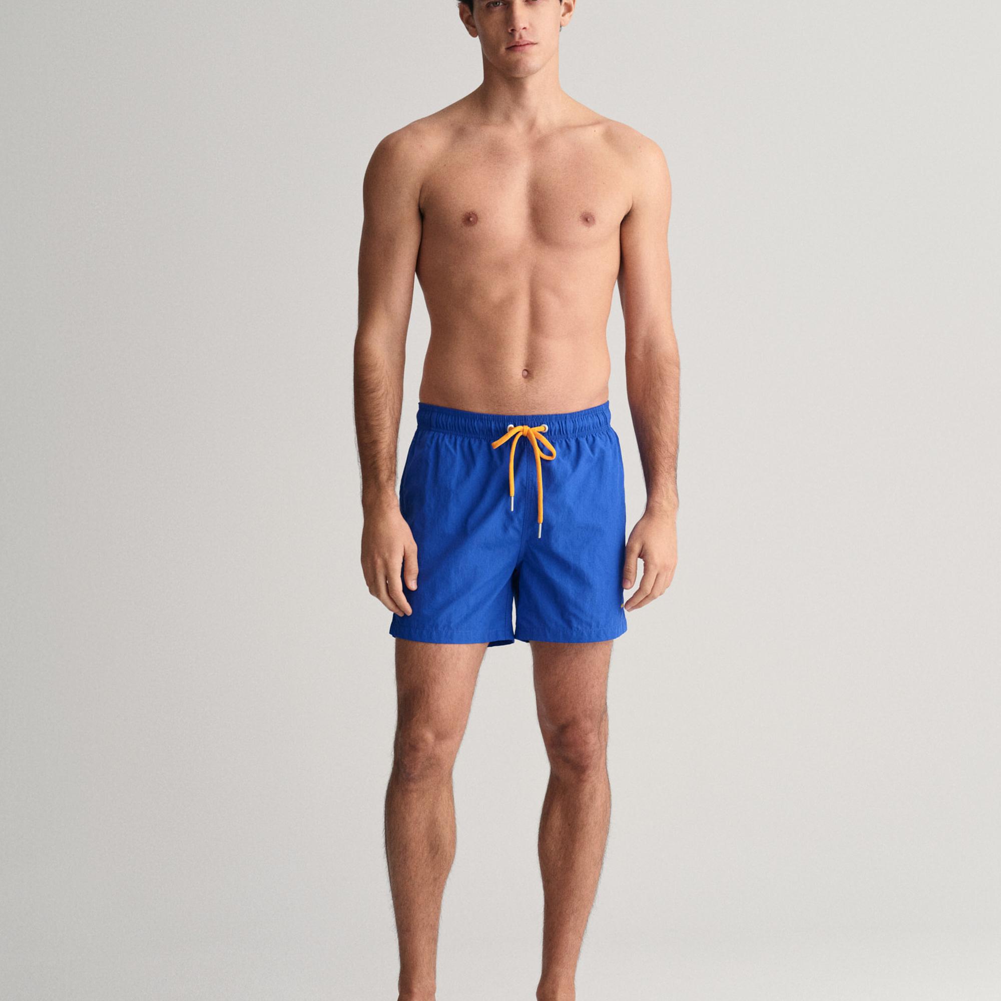 GANT Erkek Mavi Regular Fit Mayo Şort