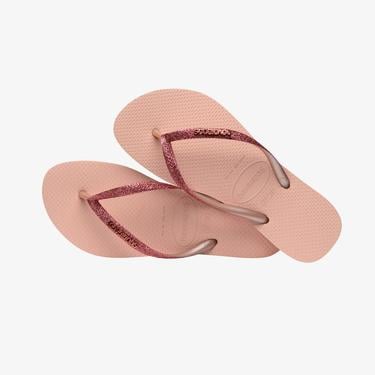  Havaianas Slim Glitter Kadın Pembe Terlik