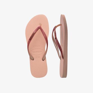  Havaianas Slim Glitter Kadın Pembe Terlik