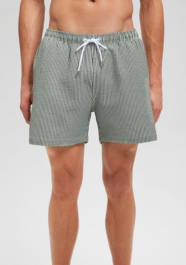  Mavi Gofre Kumaş Yeşil Deniz Şortu 0910235-71883