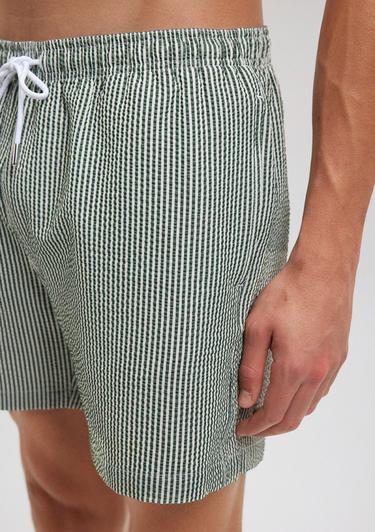  Mavi Gofre Kumaş Yeşil Deniz Şortu 0910235-71883