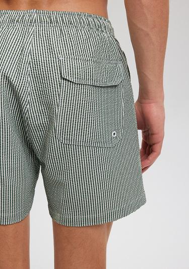  Mavi Gofre Kumaş Yeşil Deniz Şortu 0910235-71883