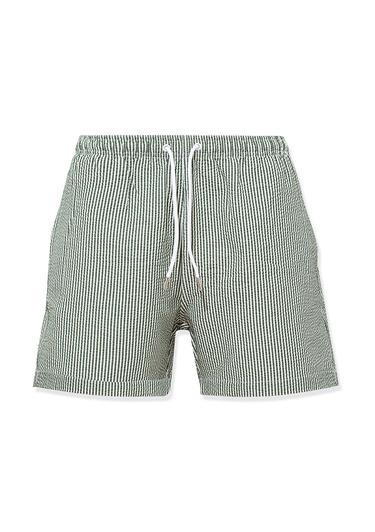  Mavi Gofre Kumaş Yeşil Deniz Şortu 0910235-71883