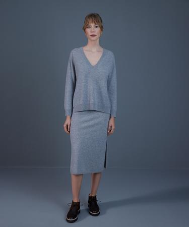  Yırtmaç Detaylı Etek