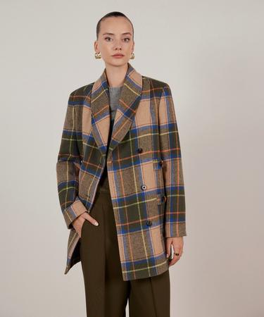  Düğme Detaylı Palto