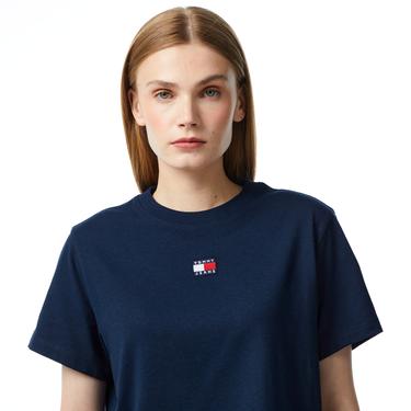  Tommy Jeans Badge Kadın Lacivert T-Shirt