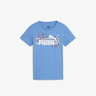  Puma Essential Summer Çocuk Mavi T-Shirt