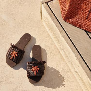  Manebi Kadın Kahverengi Terlik