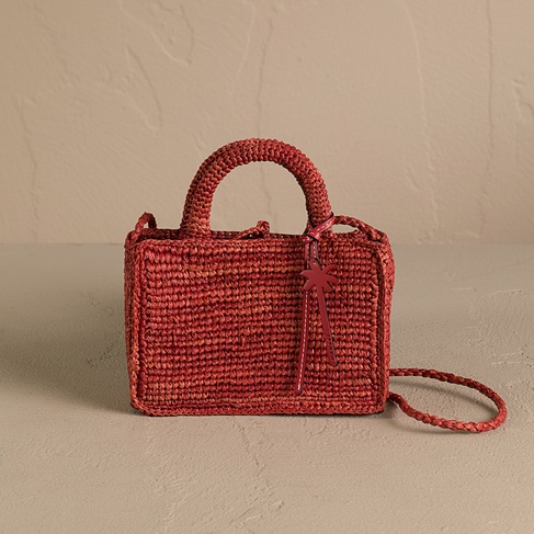  Manebi Sunset Mini Kadın Kırmızı El Çantası