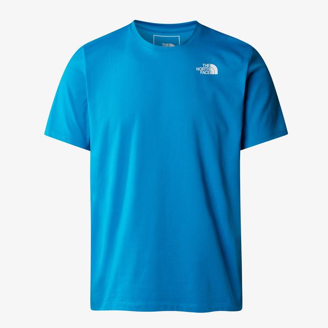  The North Face Foundation Tracks Graphic Tee Erkek Mavi T-Shirt