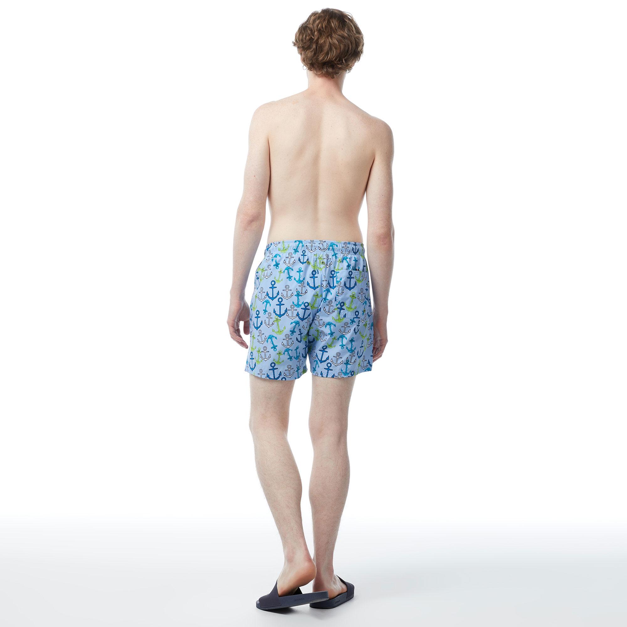 Nautica Erkek Mavi Standart Fit Deniz Şortu