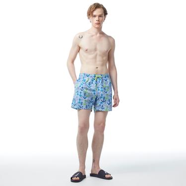  Nautica Erkek Mavi Standart Fit Mayo Şort