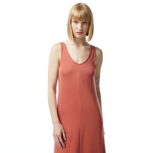  Nautica Kadın Kiremit Standart Fit Askılı Elbise