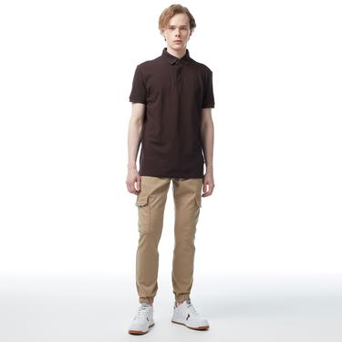  Nautica Erkek Kahverengi Slim Fit Kısa Kollu Polo