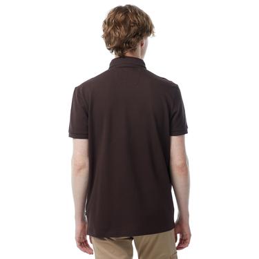  Nautica Erkek Kahverengi Slim Fit Kısa Kollu Polo