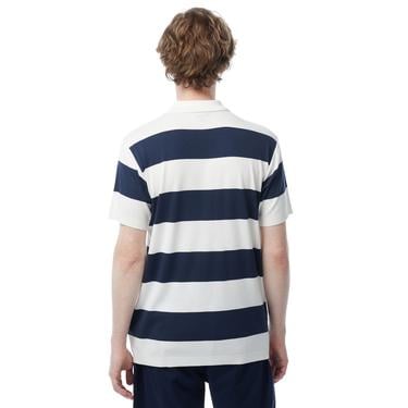  Nautica Erkek Lacivert Classic Fit Kısa Kollu Çizgili Polo
