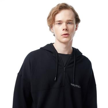  Nautica Erkek Siyah Standart Fit Sweatshirt