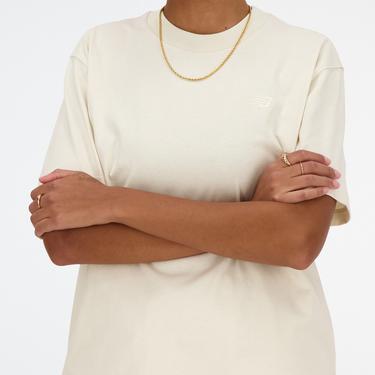  New Balance Athletics Jersey Kadın Krem T-Shirt