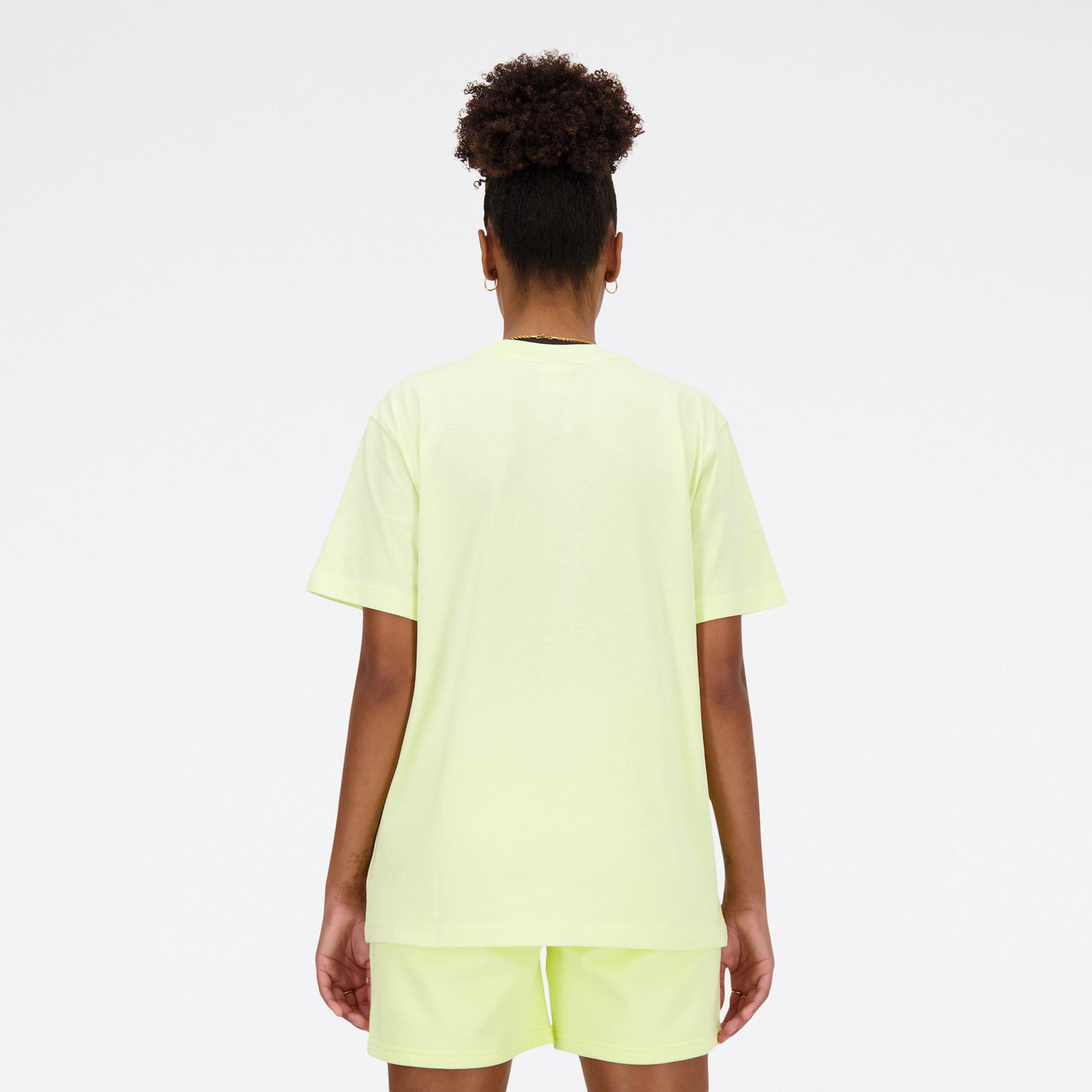 New Balance Athletics Jersey Kadın Sarı T-Shirt