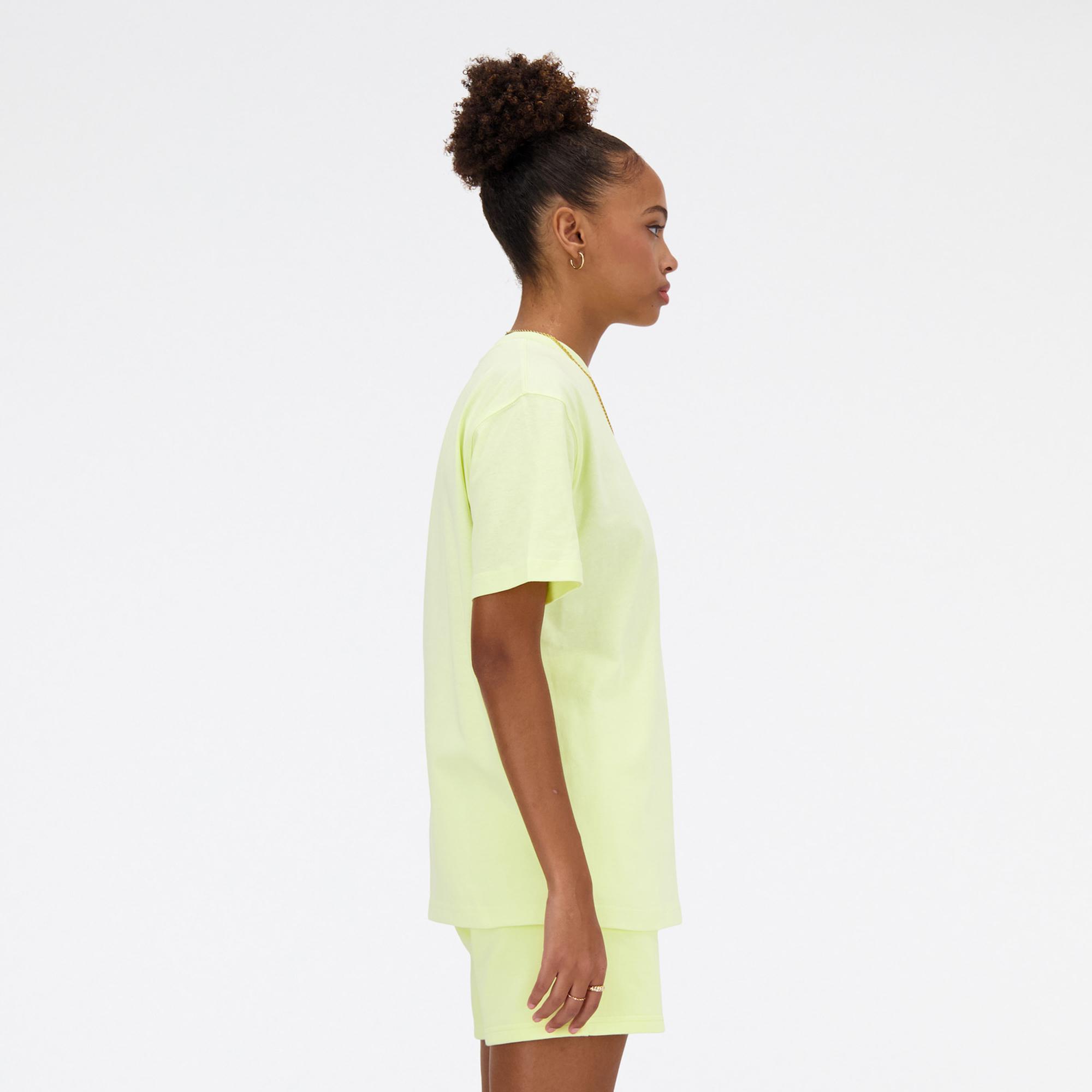 New Balance Athletics Jersey Kadın Sarı T-Shirt