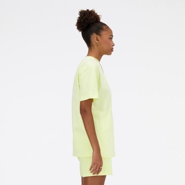  New Balance Athletics Jersey Kadın Sarı T-Shirt