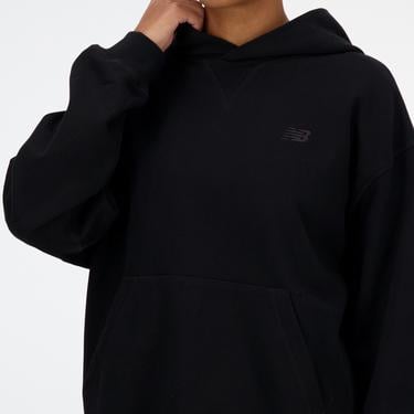  New Balance Athletics French Terry Kadın Siyah Hoodie