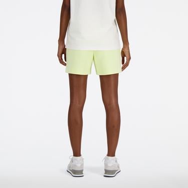  New Balance Hyperembossed Kadın Sarı Antrenman Şort