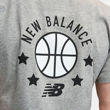  New Balance Lifestyle Erkek Gri Günlük T-Shirt