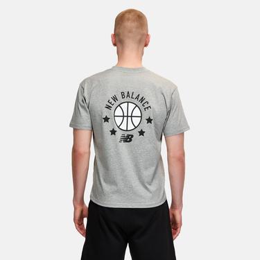  New Balance Lifestyle Erkek Gri Günlük T-Shirt