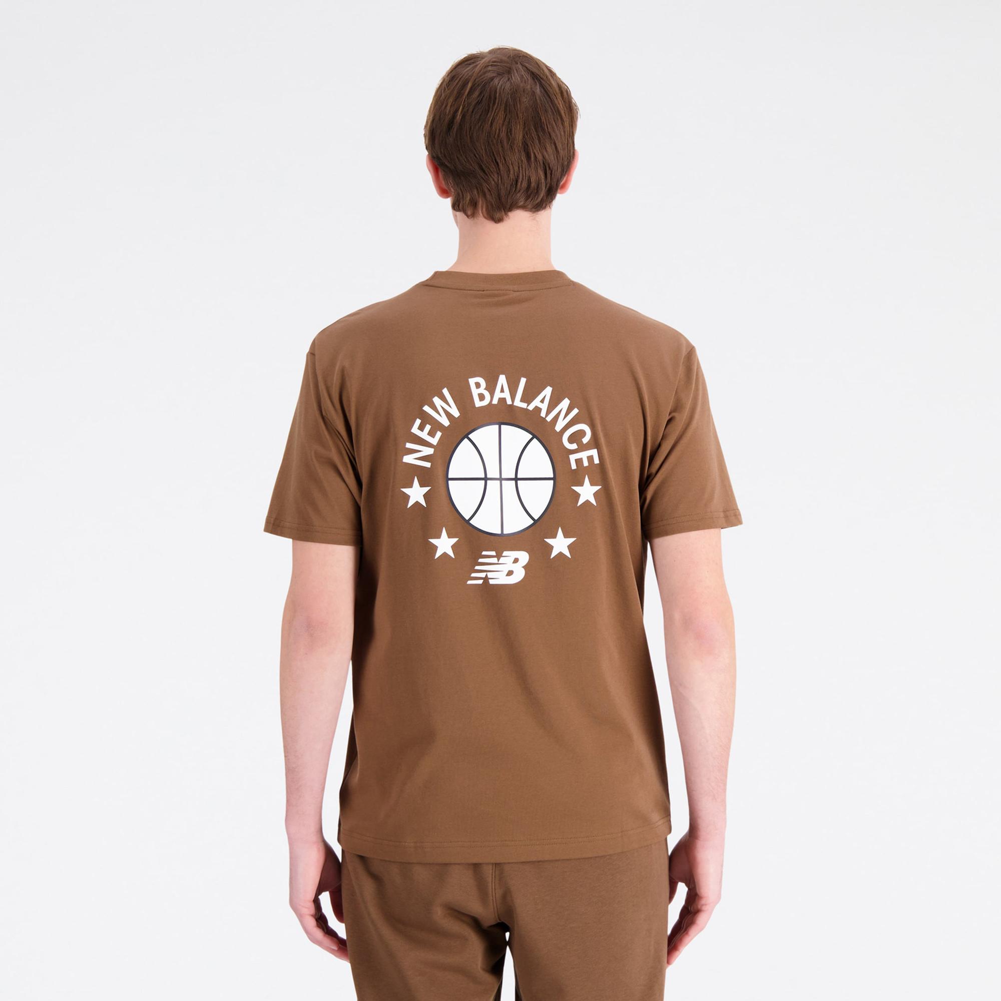 New Balance Lifestyle Erkek Kahverengi Günlük T-Shirt