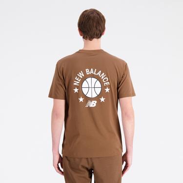  New Balance Lifestyle Erkek Kahverengi Günlük T-Shirt