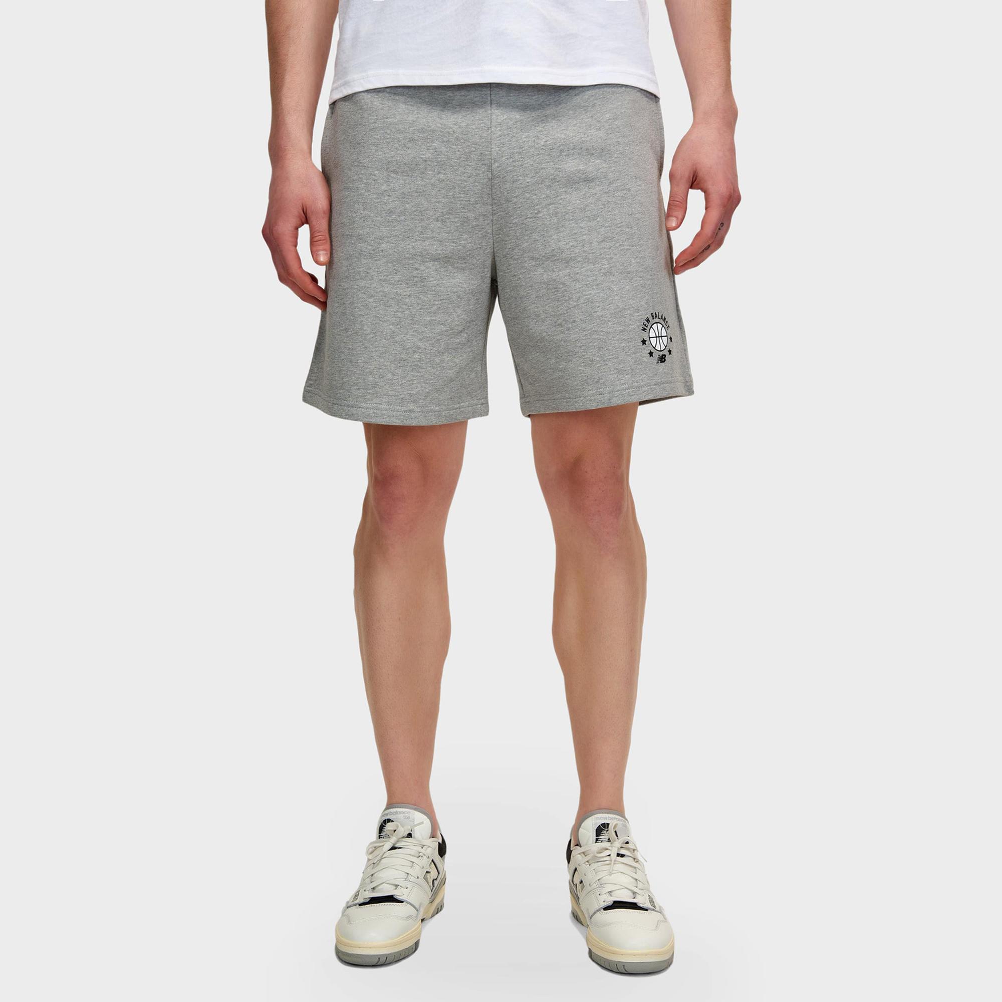 New Balance Lifestyle Erkek Gri Günlük Şort