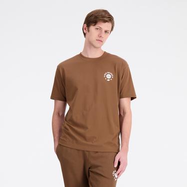  New Balance Lifestyle Erkek Kahverengi Günlük T-Shirt
