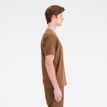  New Balance Lifestyle Erkek Kahverengi Günlük T-Shirt