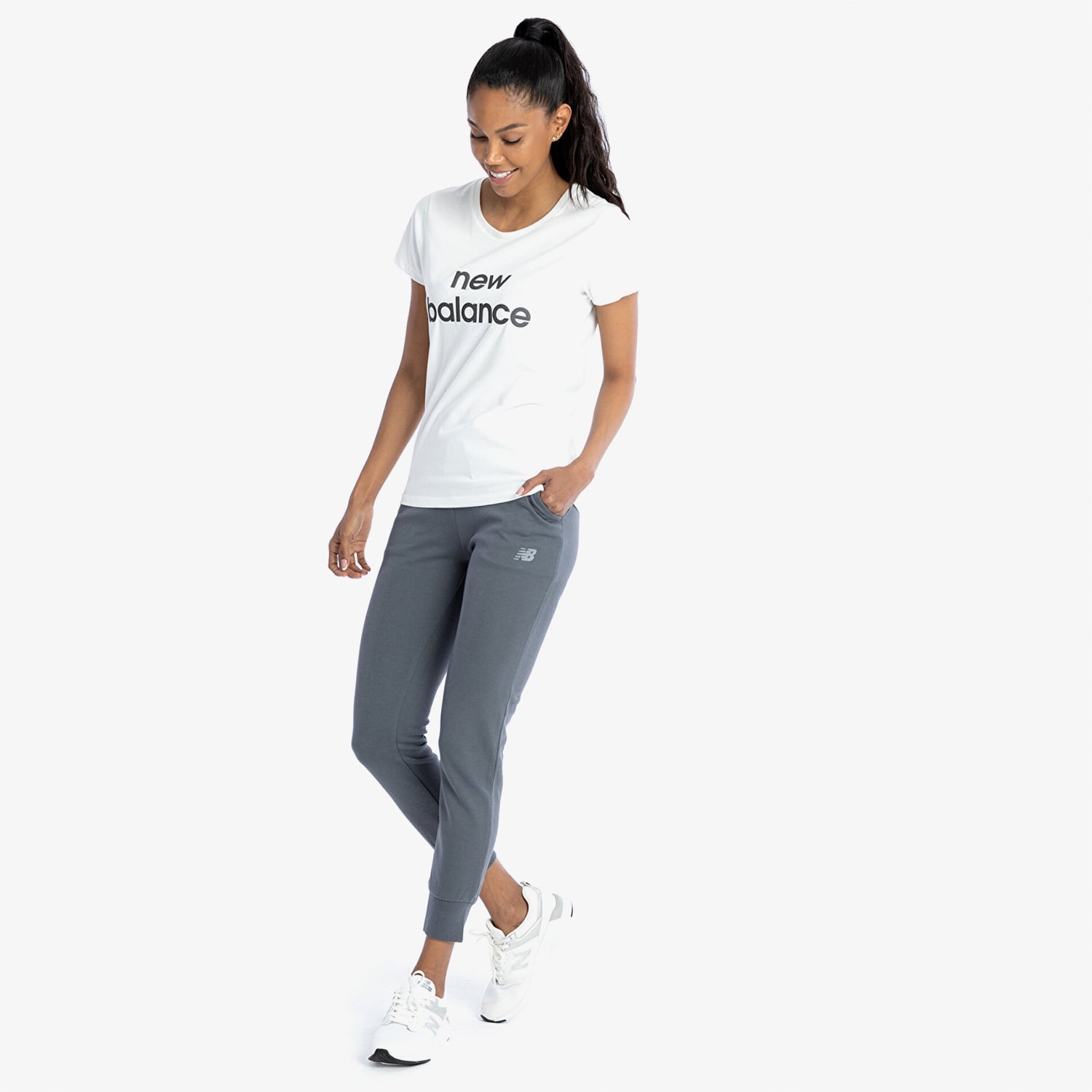  New Balance Kadın Gri Eşofman Altı