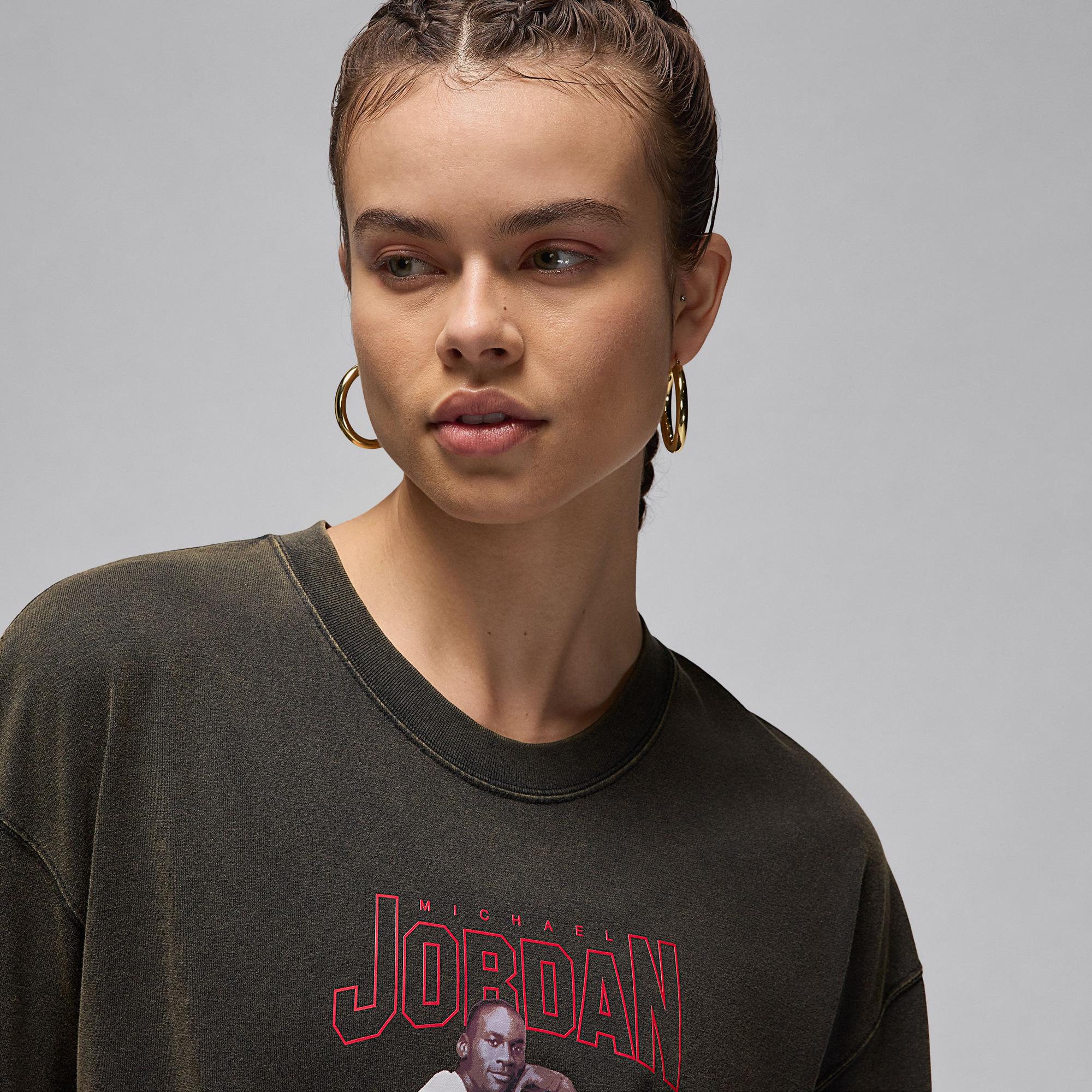 Jordan Kadın Siyah Kısa Kollu T-Shirt