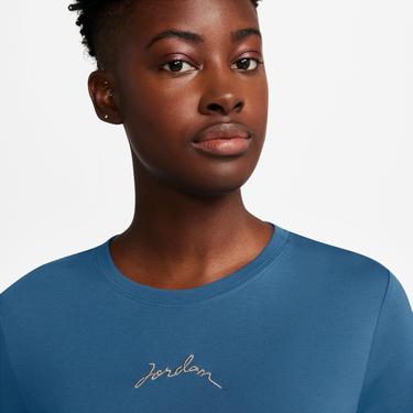  Jordan Kadın Mavi Kısa Kollu T-Shirt