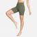 Nike Dri-Fit Zenvy High Rise 20 cm Kadın Haki Bisiklet Şortu
