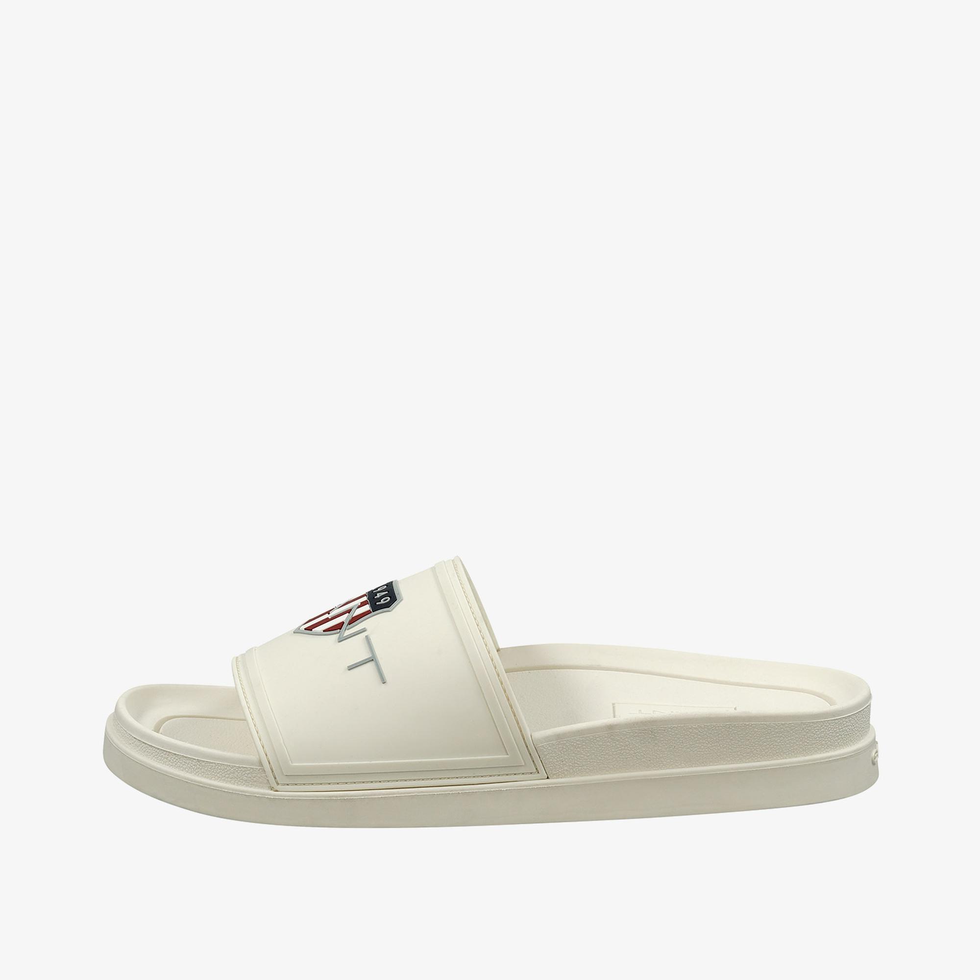 GANT Erkek Beyaz Logolu Terlik