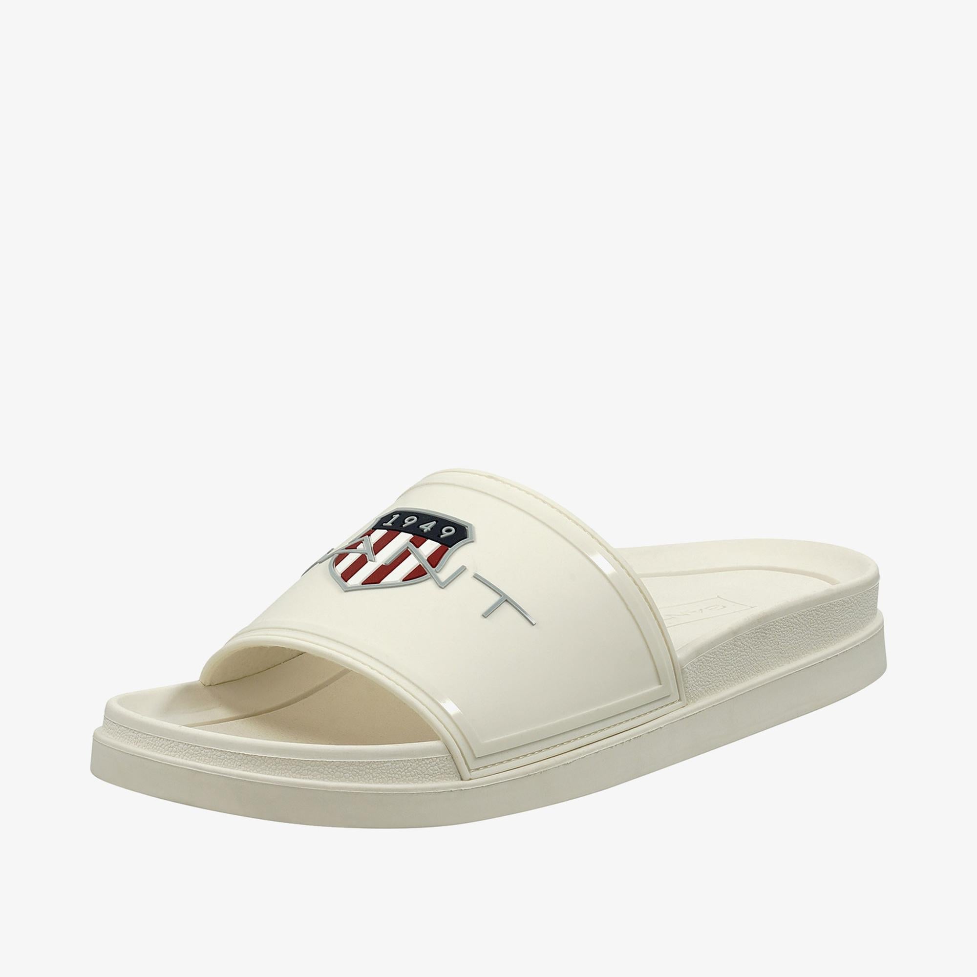 GANT Erkek Beyaz Logolu Terlik