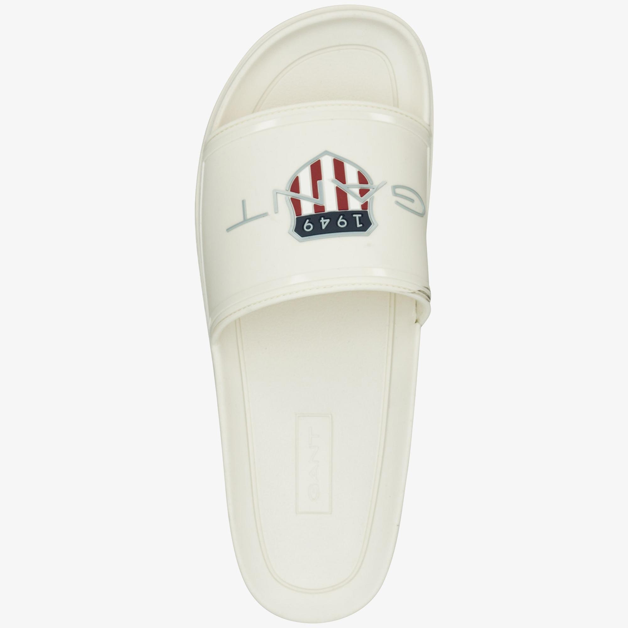 GANT Erkek Beyaz Logolu Terlik