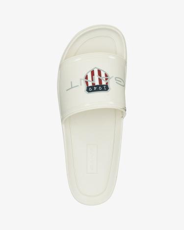  GANT Erkek Beyaz Logolu Terlik