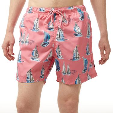  Nautica Erkek Pembe Standart Fit Mayo Şort