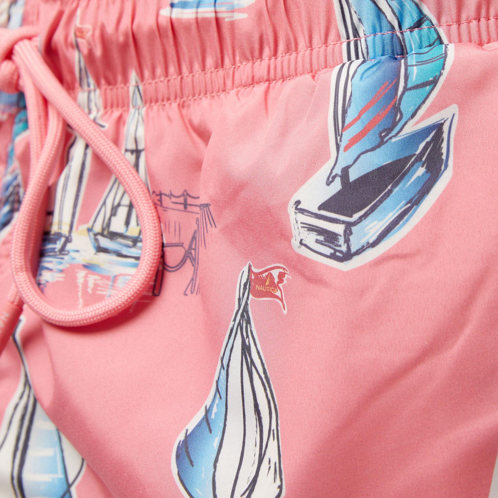 Nautica Erkek Pembe Standart Fit Mayo Şort