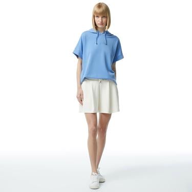  Nautica Kadın Mavi Relaxed Fit Kapüşonlu Sweatshirt