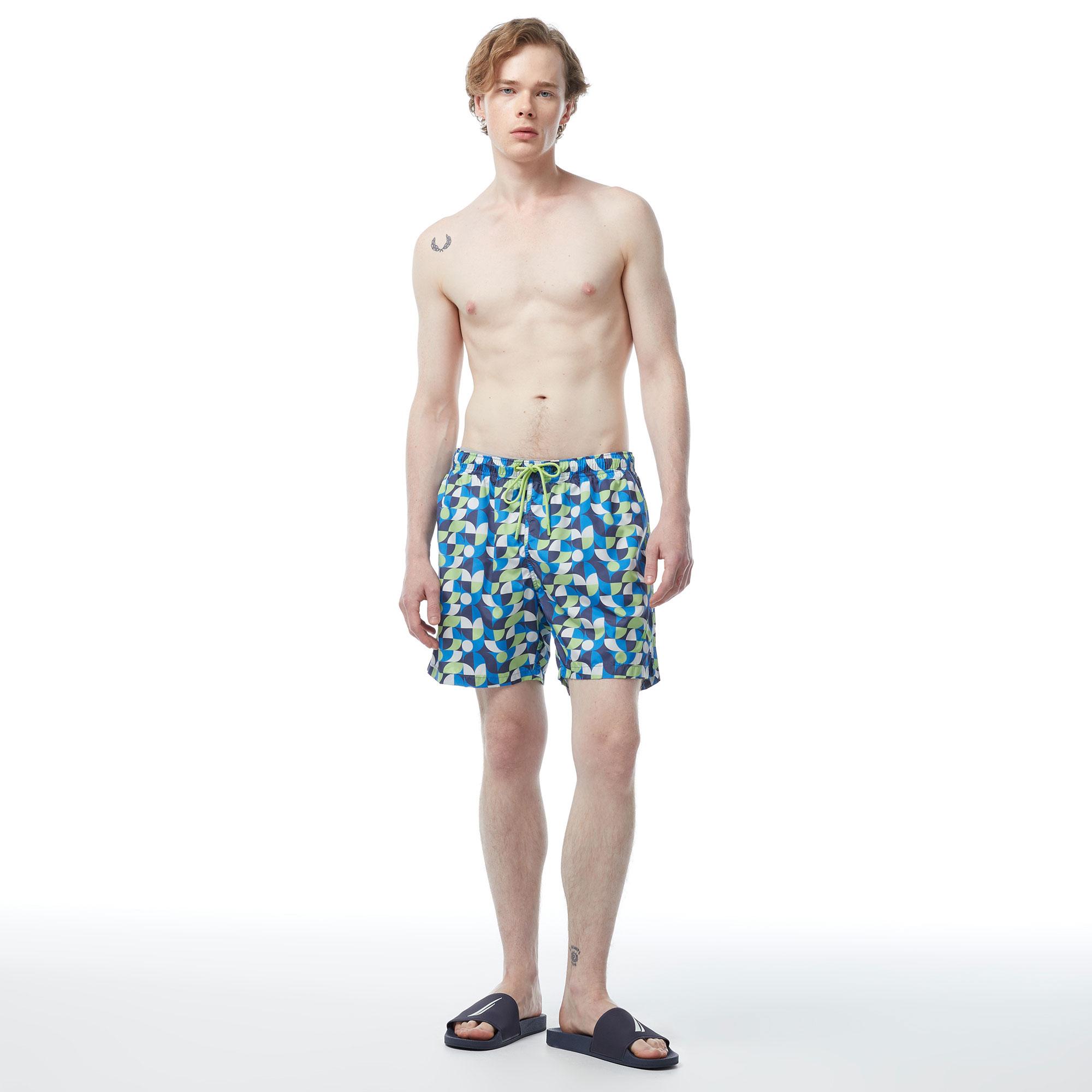 Nautica Erkek Lacivert Standart Fit Mayo Şort